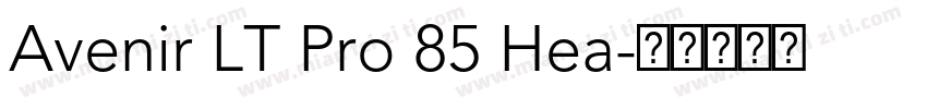 Avenir LT Pro 85 Hea字体转换